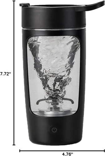 Miniatura 9 de Botella coctelera eléctrica Daasigwaa, botellas mezcladoras para mezclas de proteínas, Tritan sin BPA taza mezcladora portátil, tazas