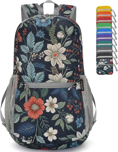 Miniatura 7 de ZOMAKE Mochila ultra ligera y compactable Mochila de senderismo resistente al agua, Mochila pequeña Mochila de camping al aire libre plegable y Negro