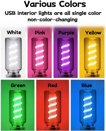 Miniatura 3 de Luz nocturna USB para automóvil, lámpara de filamento LED retro regulable táctil, mini luz ambiental USB para interior de vehículo, dormitorio