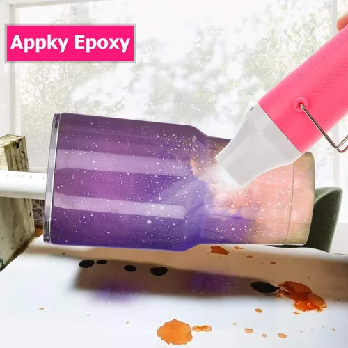 Miniatura 6 de Pistola de Calor para Manualidades - Mini Herramienta de Calor para Resina Epoxi, Moldes de Silicona, Vertido Acrílico, Gofrado, y Eliminación