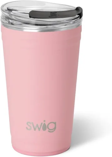 Miniatura 22 de Swig Life - Vaso aislante de 22 onzas, vaso de viaje para café con tapa, taza de viaje para café apta para portavasos, acero inoxidable (Aqua)