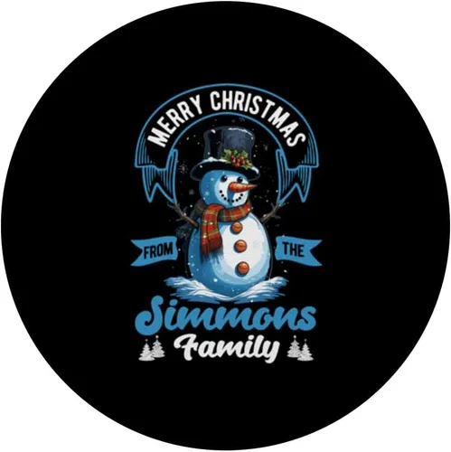 Miniatura 3 de Simmons Family Christmas Costume Snowman Matching Xmas Party PopSockets Standard PopGrip