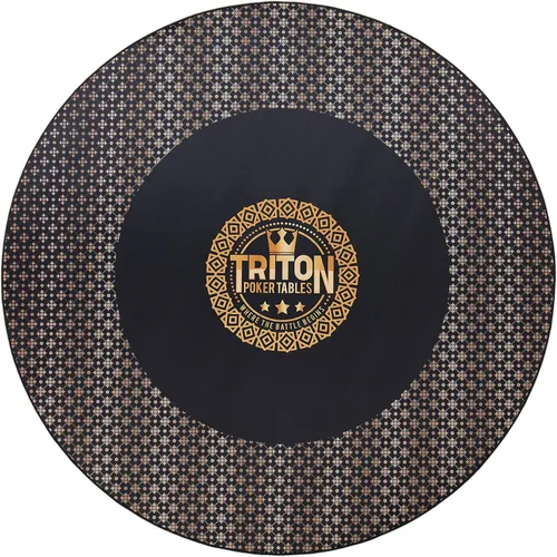 Triton Premium - Tapete de mesa de póquer para 8 jugadores, portátil, multielastano, de goma, portátil, con bolsa de transporte de tela Oxford con