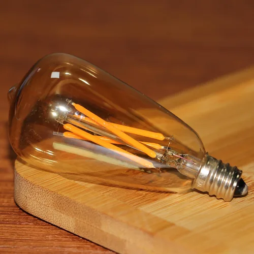 Miniatura 5 de Paquete de 6 bombillas LED Edison ST38 E12 vintage LED Edison equivalente a 40 W, 10000 horas, 4 W, 2200 K, bombillas de repuesto para lámpara