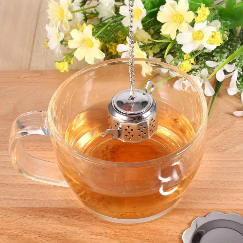 Miniatura 3 de Infusor de té en forma de tetera, colador de té ultra fino, filtro difusor de filtro de acero inoxidable para tazas de té de grano de hojas sueltas