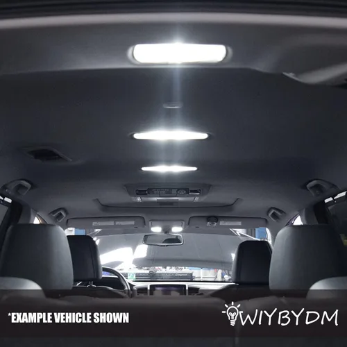 Miniatura 8 de Kit de luces interiores LED blancas para Nissan Titan 2016 2017 2018 2019 2020 súper brillante 6000K mapa cúpula guantera, luces interiores