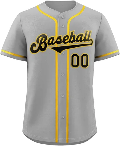Miniatura 29 de Camisetas de béisbol personalizadas para hombres, mujeres, niños, camisetas con botones, personalizadas, número de nombre impreso o cosido