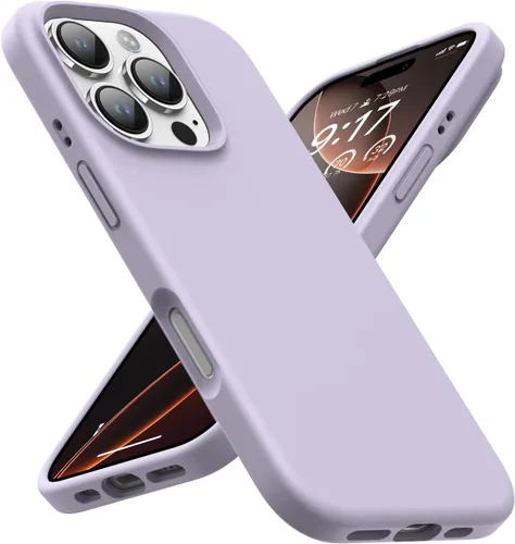 Funda diseñada para iPhone 16 Pro, funda protectora de teléfono de silicona líquida a prueba de golpes con forro de microfibra suave antiarañazos,