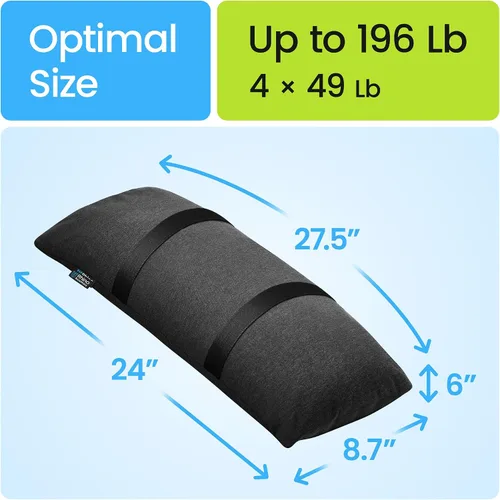 Miniatura 7 de Rhino BaseMate Pesos para Base de Sombrilla Paquete de 4 – Bolsas de Arena Rellenables para Base de Sombrilla y Soporte de Patio Pesos de Sacos