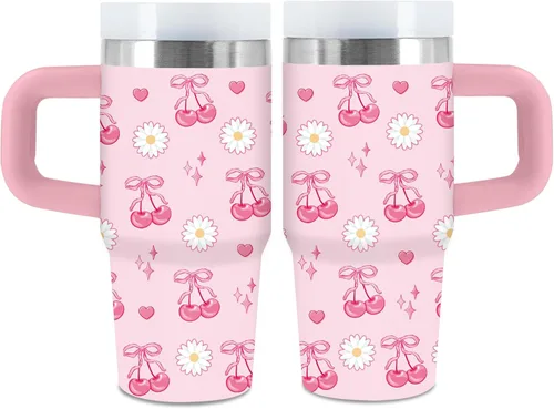 Miniatura 9 de Vaso de 405 ml para niños con alfabeto de animales con asa, popote y tapa, vaso aislado de acero inoxidable, cosas con letras del abecedario