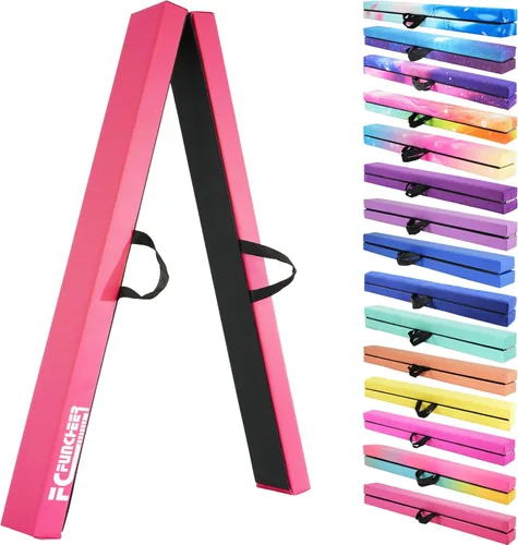 Miniatura 17 de FC FUNCHEER - Viga de equilibrio plegable, viga de suelo para gimnasia, equipo de gimnasia para niños, base de madera, fondo antideslizante y bolsa