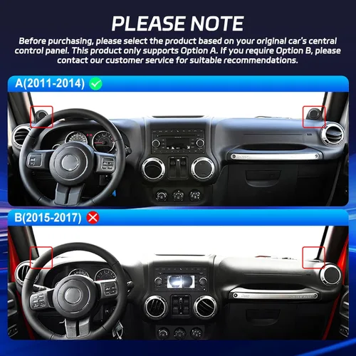 Miniatura 2 de para Jeep Wrangler 2011-2014 con Apple Carplay inalámbrico y Android Auto, 2+64G 10.1 pulgadas pantalla táctil Android radio de coche, DSP/múltiples