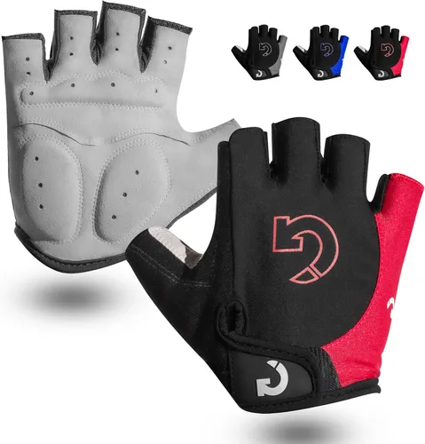 Miniatura 8 de GEARONIC - Guantes deportivos dedo completo y corto para ciclismo, acolchado de espuma a prueba de golpes.
