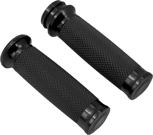 Miniatura 2 de 1" Electronic Throttle Defiance Handlebar Grips 25mm Hand Grips Fit for Harley Touring Street Glide Road King Road Glide Electra Glide #2 Negro