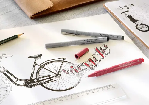 Miniatura 2 de Faber-Castell Ecco Pigment - Bolígrafo de punta de fibra, 0.016 in, color negro