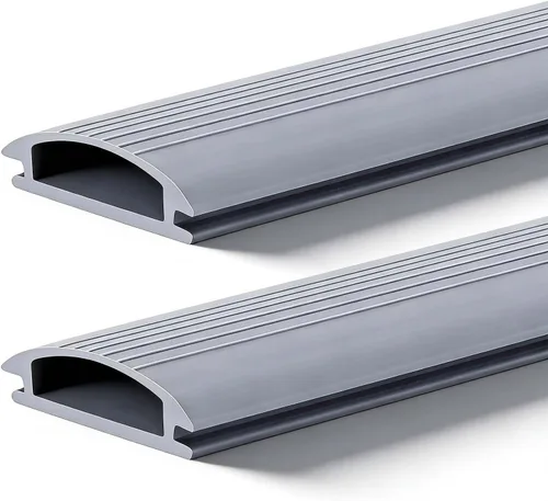 Tira de sellado inferior para debajo de la puerta, 2 unidades de 36 pulgadas para umbrales de aluminio ajustables, tiras de goma de repuesto para