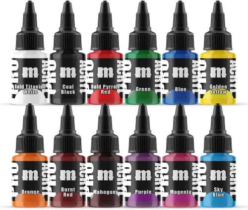 Monument Hobbies PRO Acryl 22ml Juego de pintura acrílica - Pintura en miniatura para juegos de guerra - Pintura acrílica no tóxica compatible con