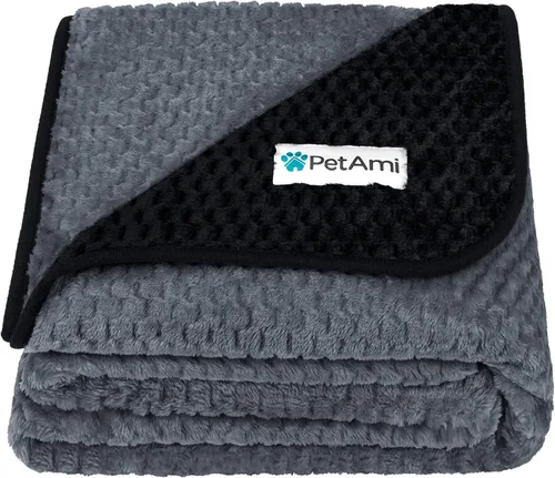 Miniatura 20 de PetAmi Manta impermeable para perro, manta XL a prueba de fugas para perros grandes, protector de sofá y muebles, manta de forro polar para cama