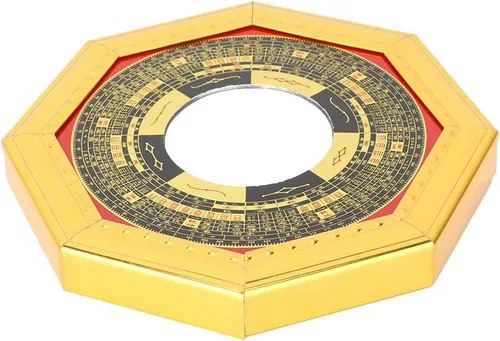 Miniatura 3 de Tyenaza Espejo Bagua, Feng Shui, espejo convexo chino tradicional para puerta de protección, suerte al aire libre para el hogar, negocios, buena