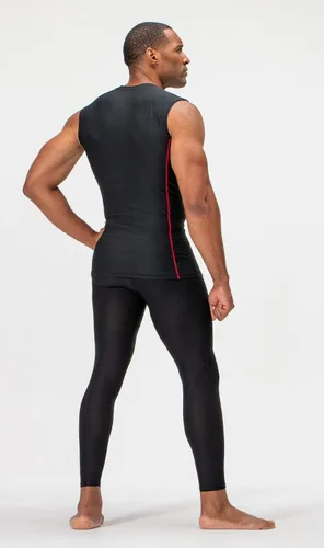 Miniatura 7 de DEVOPS Paquete de 3 camisas de compresión atléticas sin mangas para hombre (paquete de 3)