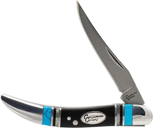 Miniatura 10 de Cattlemans Cutlery Cheyenne Series Blue Horizon Stockman - Cuchillo de bolsillo plegable, 3 cuchillas de acero inoxidable en 1 cuchillo