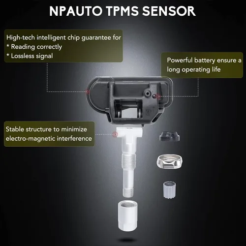 Miniatura 3 de NPAUTO Sensor TPMS Compatible con Smart Fortwo, Mercedes Benz C300 C350 C63/CL63 AMG CL550 CL600 B250 C230 C250 C280 E350 ML350 y Más, Sistema