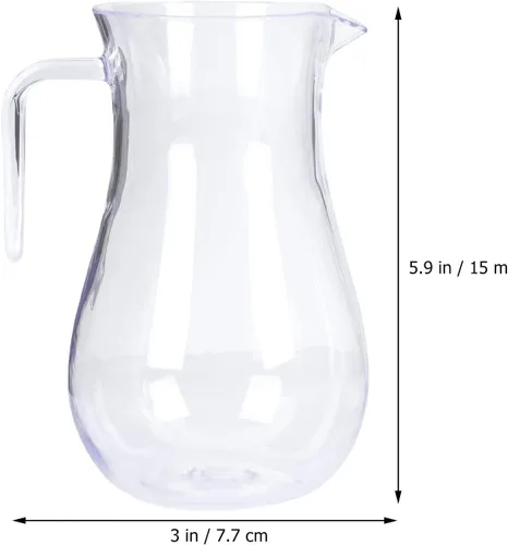 Miniatura 8 de YARDWE Jarra de agua transparente a prueba de roturas, jarra de té helado, 2
