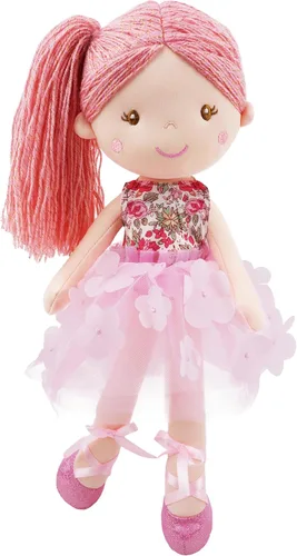 Miniatura 18 de June Garden Muñeca de hada del jardín encantado de 16 pulgadas Brielle - Muñeca de conejo de peluche rellena y suave para niña, regalo de Pascua
