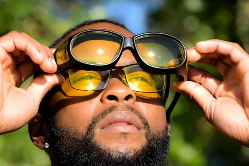 Miniatura 5 de Global Vision Outfitter - Gafas de sol de seguridad antivaho para montar en motocicleta, 2 pares con lentes ahumados y amarillos