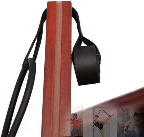 Miniatura 4 de Anclaje de puerta resistente para bandas de ejercicio, sistema de anclaje de jamba de puerta seguro, sin daños, tamaño más grande