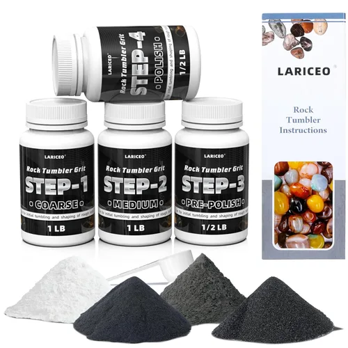 Miniatura 11 de Medios de cerámica de 2.5 libras para pulir rocas, medios de relleno de cerámica de 3/16 pulgadas x 3/8 pulgadas, no abrasivos, reutilizables