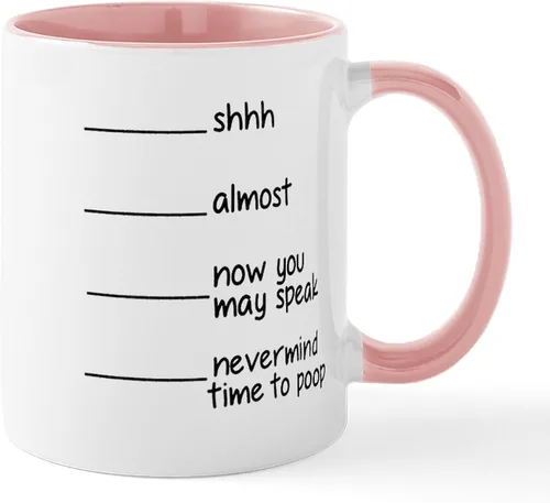 Miniatura 15 de CafePress Time To Poop Mugs Taza de café de cerámica de 11 oz (11.0 fl oz)