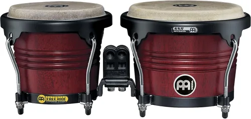 Miniatura 11 de Meinl Percussion FWB190AF Free Ride Series Bongos de madera, acabado de llama ámbar
