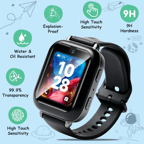 Miniatura 2 de ottpluscase Protector de pantalla para Bark Watch, [2 unidades] Protector de pantalla de vidrio templado, protección general, sensible al tacto