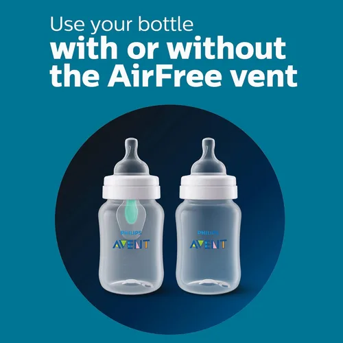 Miniatura 9 de Philips AVENT - Set de regalo para recién nacido con biberón anticólicos con ventilación AirFree y Snuggle, transparente, SCD306/10
