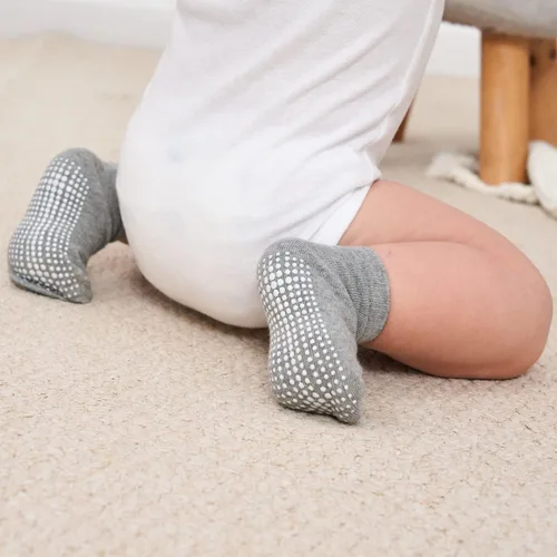 Miniatura 9 de ZAPLES Calcetines tobilleros antideslizantes para bebés con agarre antideslizante para niños y niñas, corte bajo para bebés y niños pequeños