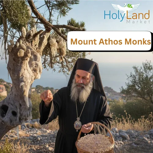 Miniatura 7 de Auténtico incienso de incienso de Tierra Santa – Aroma sagrado del Santo Sepulcro y las Iglesias de Natividad – Hecho a mano por monjes del Monte
