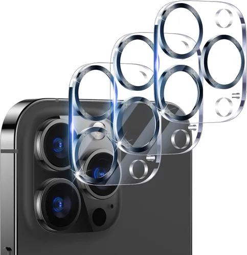 Miniatura 90 de UniqueMe para Paquete de 3 Protectores de Lente de Cámara para iPhone 15 Pro/iPhone 15 Pro Max, [Protección contra Caídas] [Compatible con Fundas]