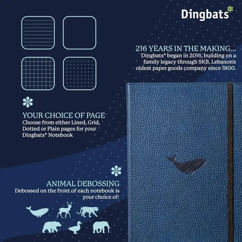 Miniatura 2 de Dingbats - Cuadernos Azul ballena