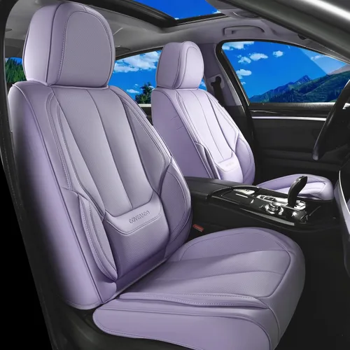 Miniatura 73 de Coverado Juego completo de fundas de asiento de automóvil, fundas de asiento para automóviles, fundas de asiento de coche beige para asientos
