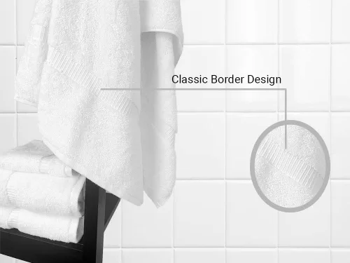 Miniatura 3 de Towel Bazaar Toallas Turcas de Algodón Premium Súper Suaves y Absorbentes (Juego de 2 Toallas de Baño Grandes, Blanco)