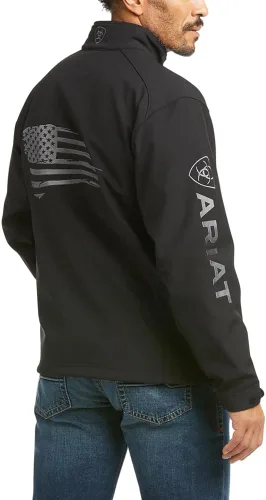 Miniatura 2 de Ariat Logo 2.0 Patriot Softshell Chaqueta resistente al agua, grano de café