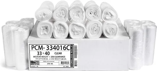 Miniatura 12 de Aluf Plastics Bolsas de basura transparentes de 4 galones y 6 micrones (eq) - 17 x 18 pulgadas - Paquete de 2000 - Para el hogar, oficina, baño