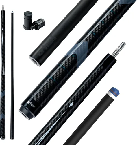 Miniatura 19 de CRICAL Palo de taco de billar de fibra de carbono de 58 pulgadas, palos profesionales de baja desviación para piscina con junta de 3/8 x 8 pines