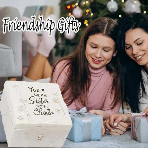 Miniatura 6 de BORLESTA Regalos para amigas – Regalos para amigas para mujeres, regalos de Navidad para amigos – You're the Sister I Got to Choose – Regalos