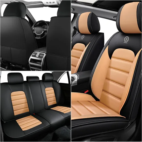 Miniatura 2 de ILMO Fundas para Asientos Compatibles con Ford F250 2011-2026, Protectores de Asiento de Camion de Cuero Nappa Impermeables con Tacto Suave, Fundas