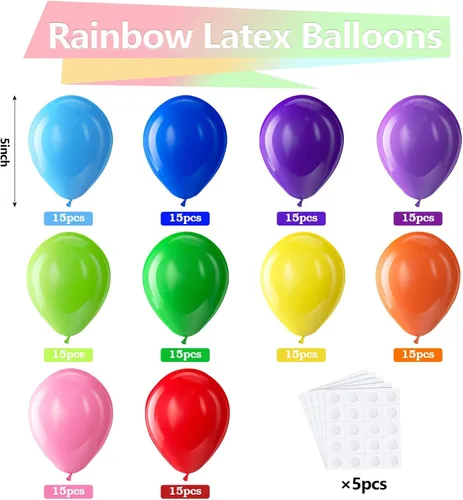 Miniatura 232 de Bezente - Globos de 5 pulgadas de látex redondos pequeños para revelación de género, despedidas de soltera, cumpleaños, bodas y aniversarios, aptos