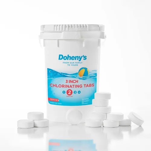 Miniatura 7 de Doheny's Tabletas de cloro estabilizadas de 3 pulgadas Tri-cloro 99% puro, 90% de cloro disponible Desinfectante de piscina de larga duración