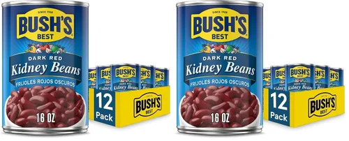 Miniatura 9 de BUSH'S BEST Frijoles de riñón de color rojo oscuro orgánico enlatados de 15 onzas, fuente de proteína y fibra a base de plantas, bajos en grasa, sin