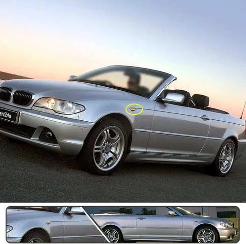 Miniatura 9 de 2 piezas de luces de señalización laterales LED intermitentes dinámicas ámbar para BMW Serie 3 E46 Coupé Convertible LCI 323Ci 325Ci 328Ci 330Ci